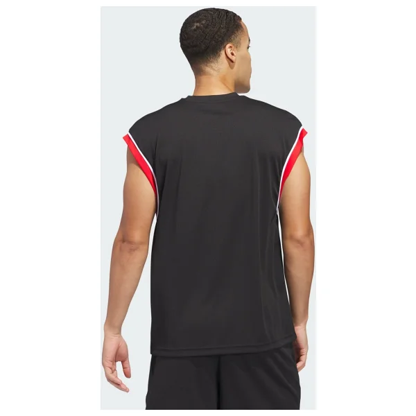 Adidas Basketball All-World Sıfır Kol Bisiklet Yaka Erkek Spor Tişört - Görsel 2