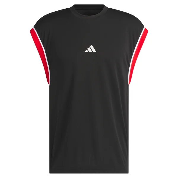 Adidas Basketball All-World Sıfır Kol Bisiklet Yaka Erkek Spor Tişört - Görsel 3