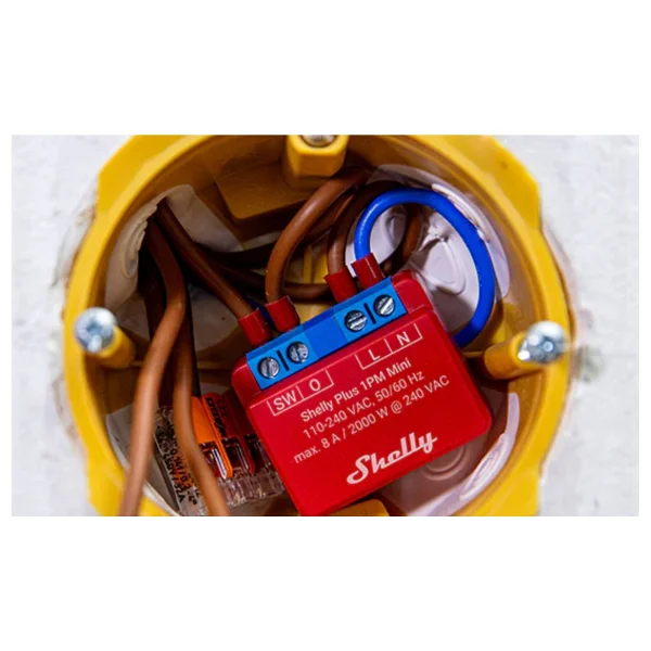 Shelly Plus 1pm Mini Gen 3 Wi-Fi Akıllı Röle - Görsel 2