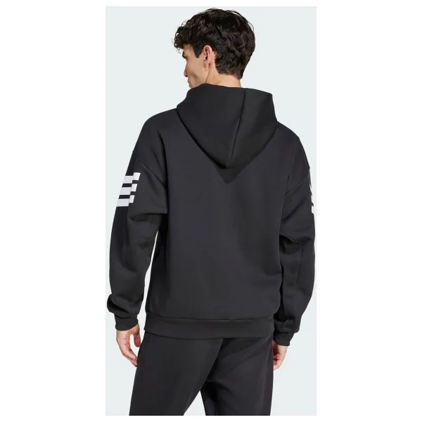 Adidas Future Icons 3-Stripes Full-Zip Jd4827 Siyah Erkek Eşofman Üstü - Görsel 2