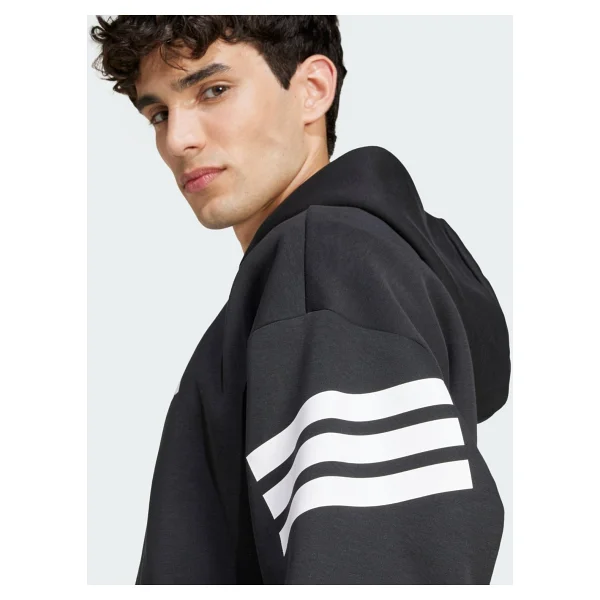 Adidas Future Icons 3-Stripes Full-Zip Jd4827 Siyah Erkek Eşofman Üstü - Görsel 4