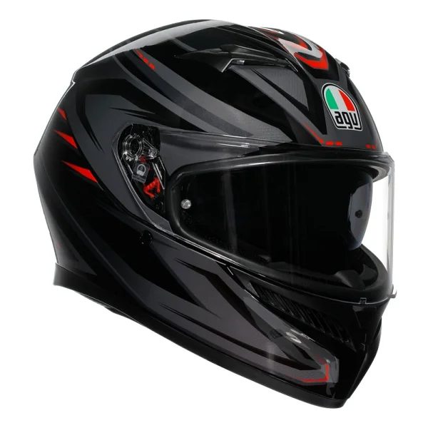 Agv K3 Syth Black Red Kapalı Kask - Görsel 9