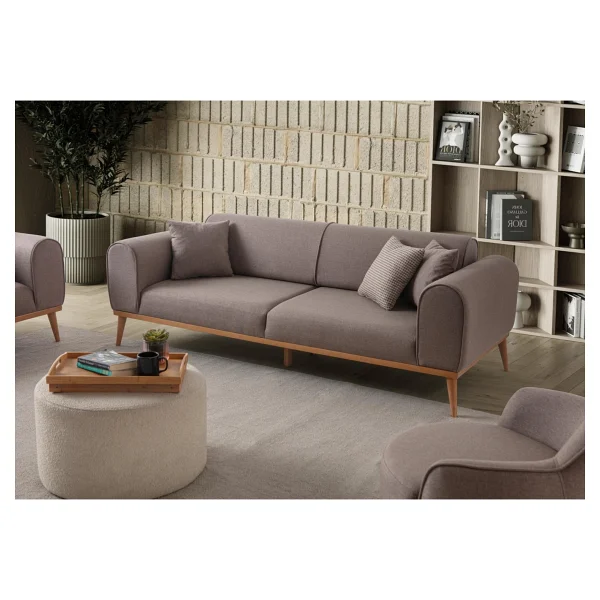 Edsy Home Rebull 3+1 Koltuk Takımı Kahverengi - Görsel 3