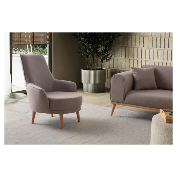 Edsy Home Rebull 3+3+1 Koltuk Takımı Kahverengi - Görsel 5