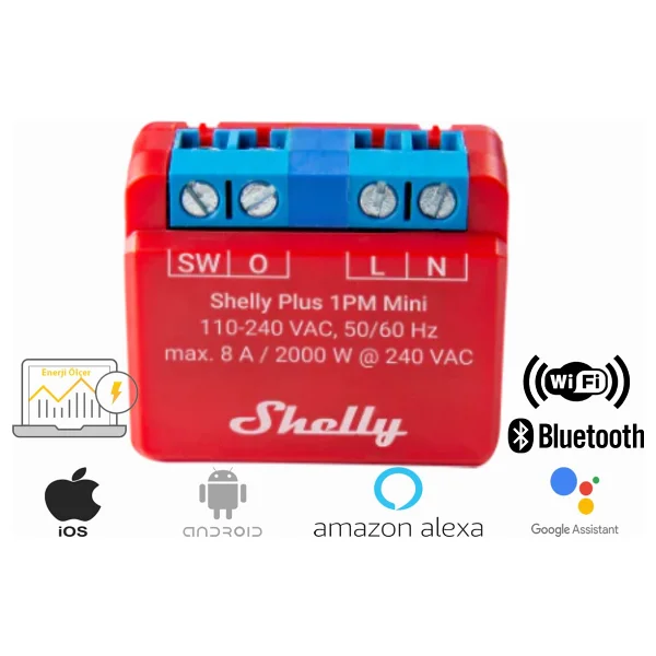 Shelly Plus 1pm Mini Gen 3 Wi-Fi Akıllı Röle - Görsel 7