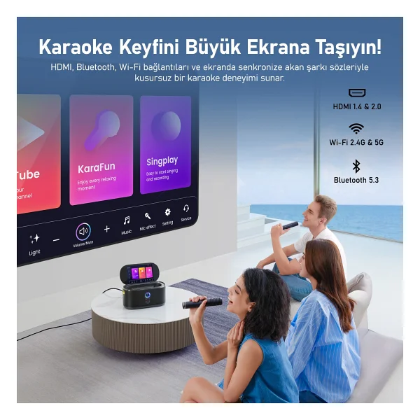 Ikarao Shell S1 Partybox RGB Bluetooth Hoparlör - Görsel 6