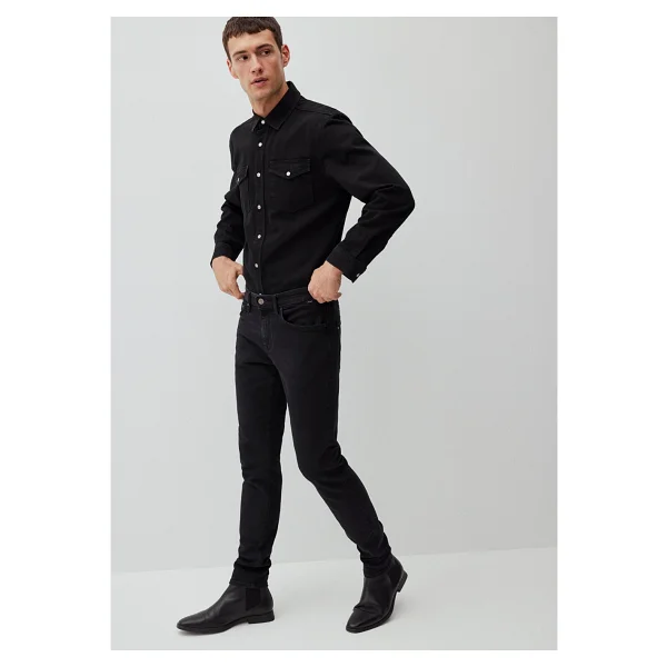 Mavi James Lux Black 00424-87866 Koyu Antrasit Erkek Skinny Jean - Görsel 2