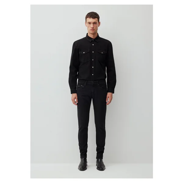 Mavi James Lux Black 00424-87866 Koyu Antrasit Erkek Skinny Jean - Görsel 3