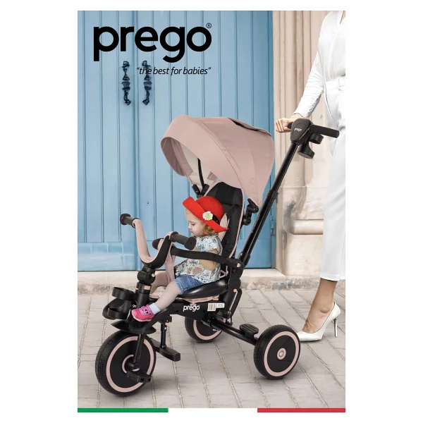 Prego Happy Dino Plus Katlanabilir Gri Bebek Bisikleti - Görsel 7