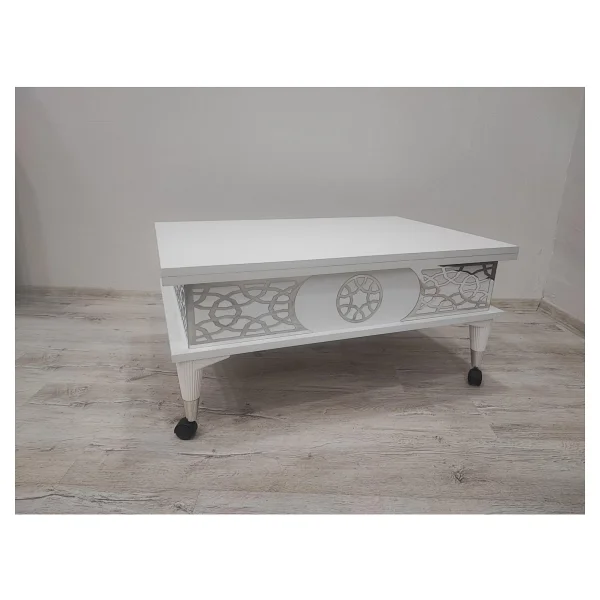 Aras 5 Kademeli Tekerlekli Akıllı Sihirli Orta Sehpa 60x90 - Görsel 2