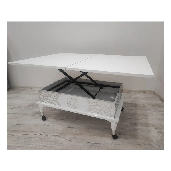 Aras 5 Kademeli Tekerlekli Akıllı Sihirli Orta Sehpa 60x90 - Görsel 3
