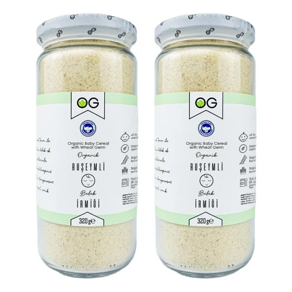 Og Natural Organik Ruşeymli Bebek İrmiği 320 Gr 6-9 Ay İçin Organik Buğday İle Üretilmiştir - Görsel 2
