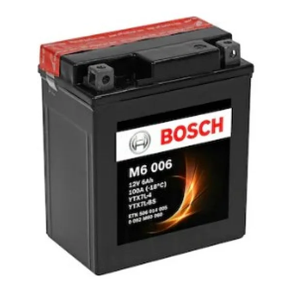 Bosch M6 006 12 V 6 Ah 100 A En Motosiklet Aküsü - Görsel 2
