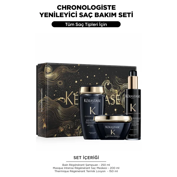 Kerastase Chronologiste Yenileyici Saç Bakım Seti - Görsel 6