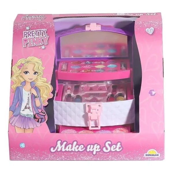 Pretty Pinky Üç Katlı Taşıma Çantalı Makyaj Seti 4279 - Görsel 4