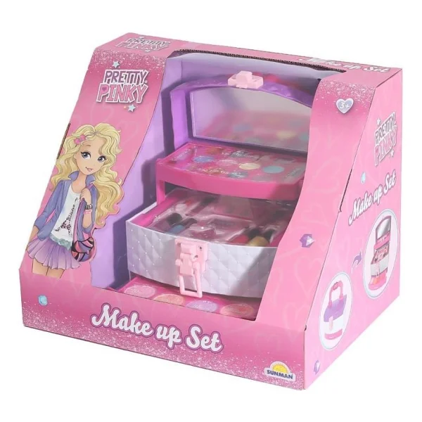Pretty Pinky Üç Katlı Taşıma Çantalı Makyaj Seti 4279 - Görsel 2