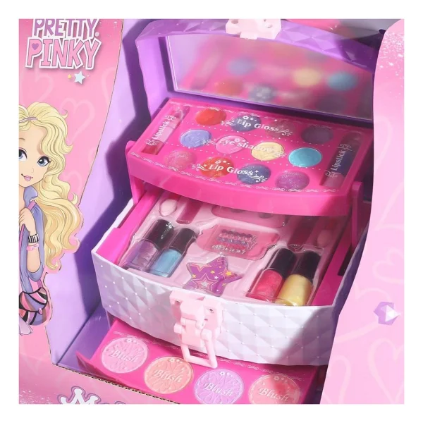 Pretty Pinky Üç Katlı Taşıma Çantalı Makyaj Seti 4279 - Görsel 3