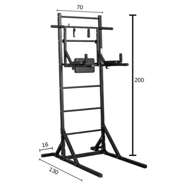 Duruh Spor Ayaklı Isveç Duvarı - Barfiks - Dips - Merdiven Spor Aleti - Görsel 2