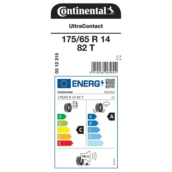 Continental Ultracontact 175/65 R14 82t Yaz Lastiği - 2026 - Görsel 5