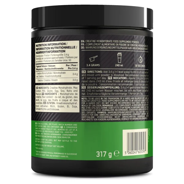 Optimum Nutrition Creatine Kreatin Aromasız 317 G 93 Servis - Whey Gold Standard Çikolata Aromalı Şase 31 G 1 Servis - Görsel 4