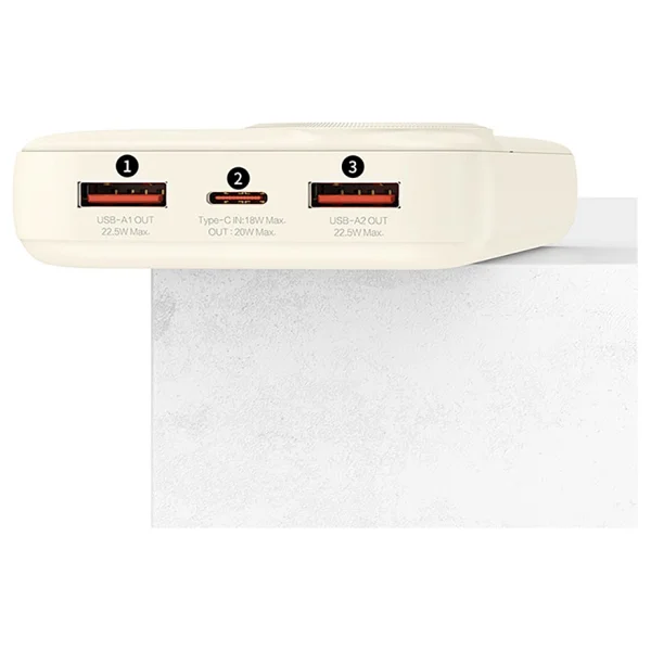 Recci RPB-P48 Krem 10000 mAh Hızlı Şarj powerbank - Görsel 2
