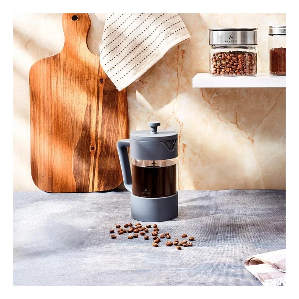 Aryıldız Doppio Grey 600 Ml French Press - Görsel 2