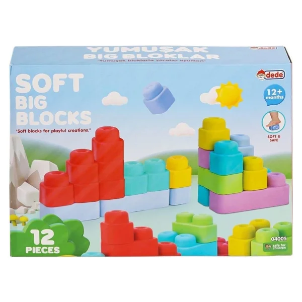 Dede Yumuşak Big Blok 12 Parça 04005 - Görsel 8