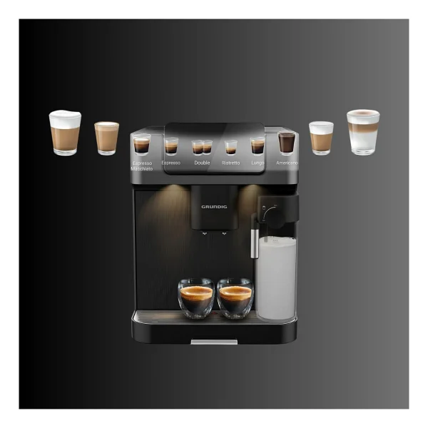 Grundıg Coffee Entegre Süt Hazneli Tam Otomatik Espresso Makinesi - Siyah - Görsel 2