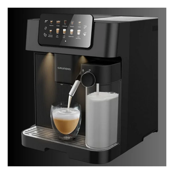 Grundıg Coffee Entegre Süt Hazneli Tam Otomatik Espresso Makinesi - Siyah - Görsel 3
