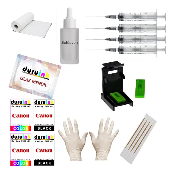 Duruınk Hp Deskjet 2800 2878 2876 (653) Kartuş Dolum Seti 2X100ML - Görsel 3