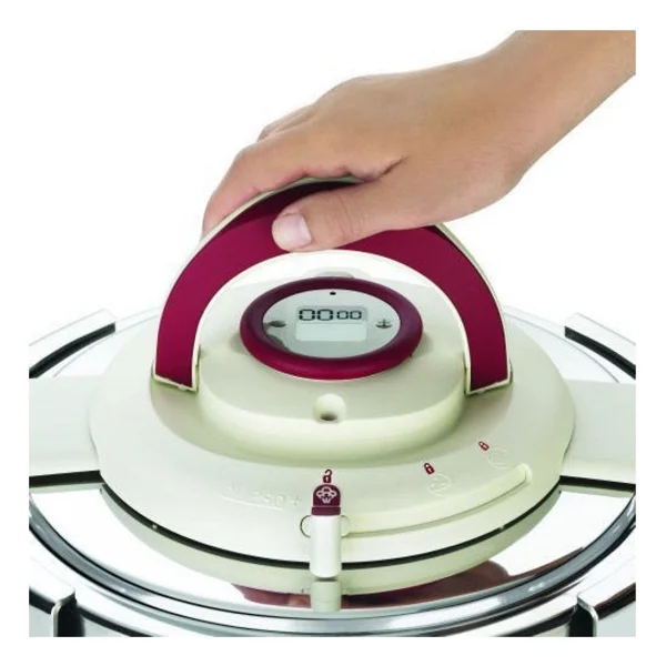 Tefal Düdüklü Tencere 6 L - Gri - Kırmızı - Görsel 4