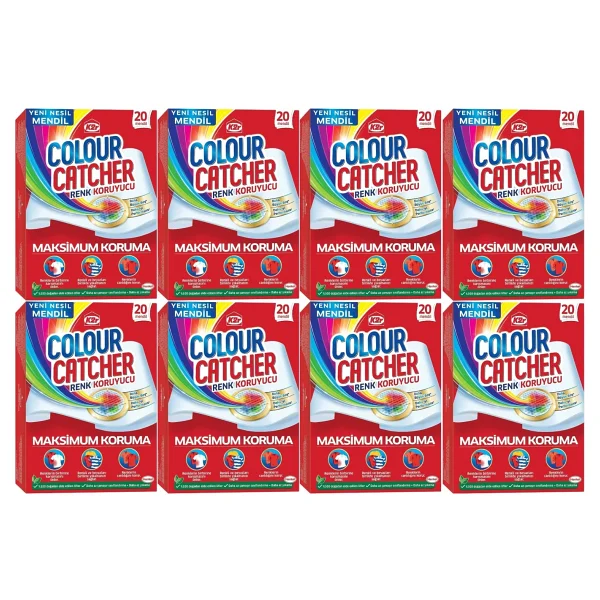 K2r Colour Catcher Renk Koruyucu Mendil 160 Lı Ekonomik Pk (8pkx20) - Görsel 3