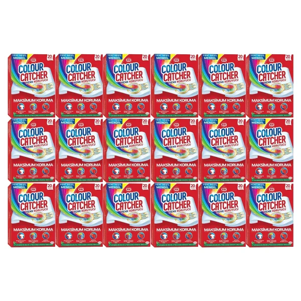 K2r Colour Catcher Renk Koruyucu Mendil 360 Lı Ekonomik Pk (18pkx20) - Görsel 3