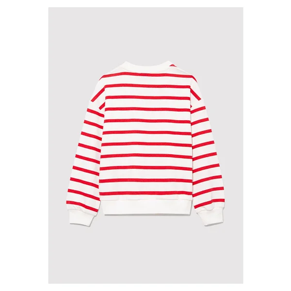 Mavi Logo Baskılı 7s10038-82054 Kırmızı Çocuk Sweatshirt - Görsel 3