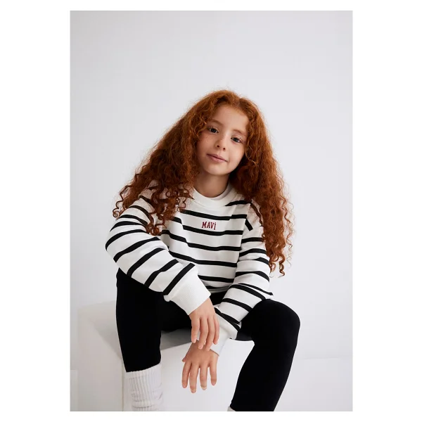 Mavi Logo Baskılı 7s10038 Çocuk Sweatshirt - Görsel 7
