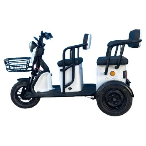 Apec Apm5 1000 W 3 Tekerlekli Elektrikli Motosiklet Beyaz - Görsel 7