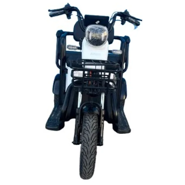 Apec Apm5 1000 W 3 Tekerlekli Elektrikli Motosiklet Beyaz - Görsel 4