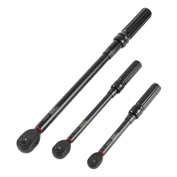 Brio Tork Anahtari 3 Ad 1/4" 5-25 Nm, 3/8" 10-60 Nm, 1/2" 20-200 Siyah - Görsel 2