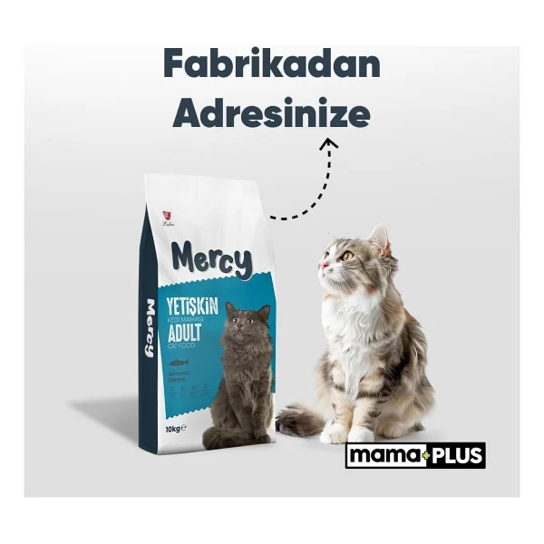 Mercy 10 Kg Somonlu Yetişkin Kedi Maması Ekonomik Segmentte Yüksek Lezzet Sunar - Görsel 5
