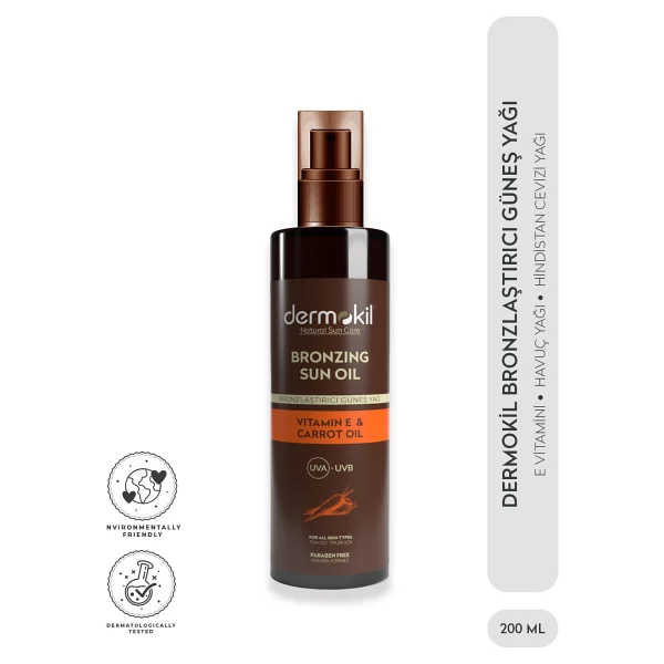 Dermokil Bronzlaştırıcı Yağ 200 Ml - Görsel 2