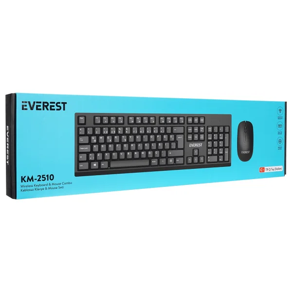 Everest Km-2510 Kablosuz Klavye Mouse Seti - Görsel 10
