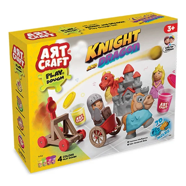 Art Craft Şövalye Ve Ejderha Oyun Hamuru Seti 280 Gr 03848 - Görsel 4