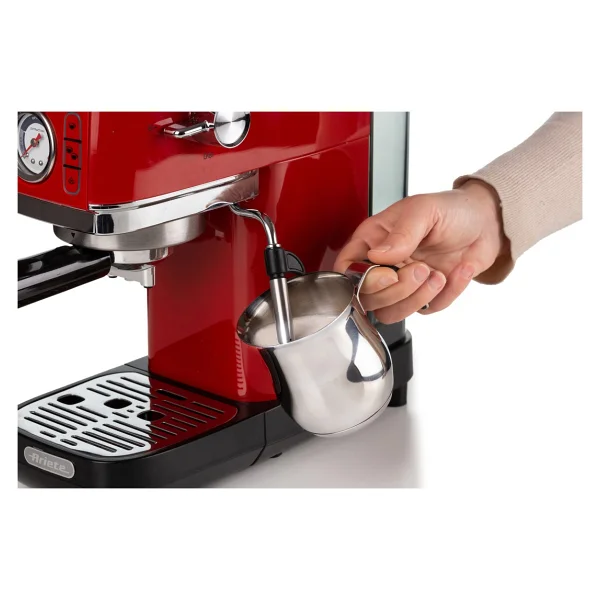 Ariete Moderna Slim 1381/13 Kırmızı Manuel Espresso Makinesi - Görsel 3