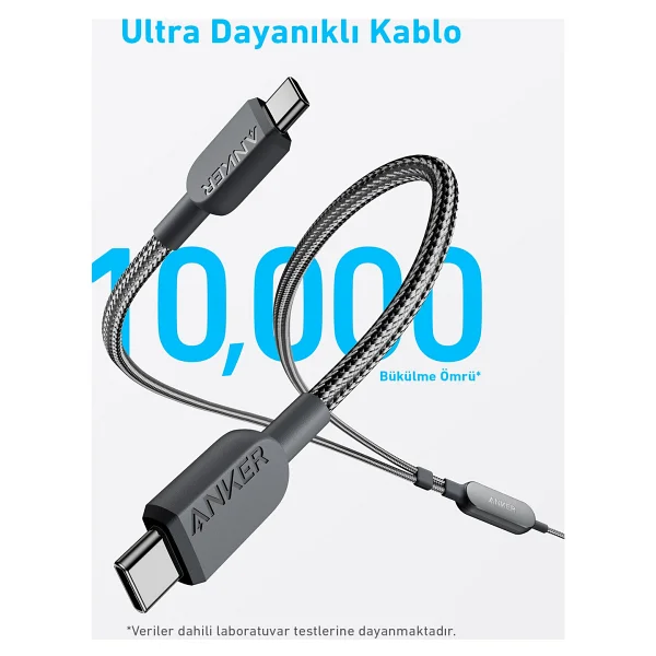 Anker A8895 1.2 M Type-C To Type-C Hızlı Şarj Kablosu - Görsel 4