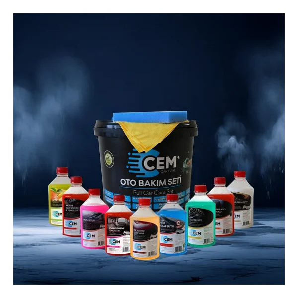 Cem Car Care 12 Parça Full Oto Bakım Seti, Araç Temizlik Seti - Görsel 2