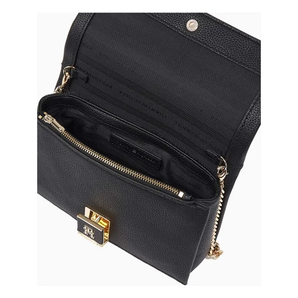 Tommy Hilfiger Heritage Flap Chain Çapraz Askılı Çanta - Siyah - Görsel 4