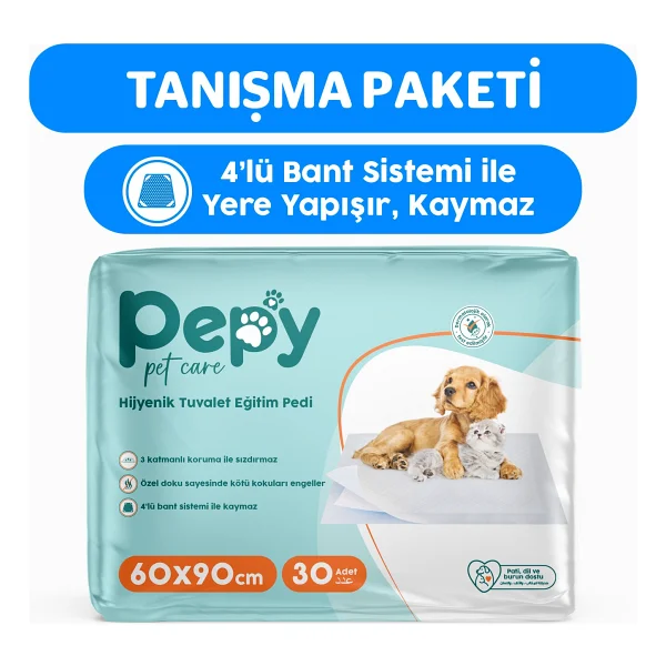 Pepy 60x90 Cm Tuvalet Eğitim Pedi 30'lu - Görsel 2