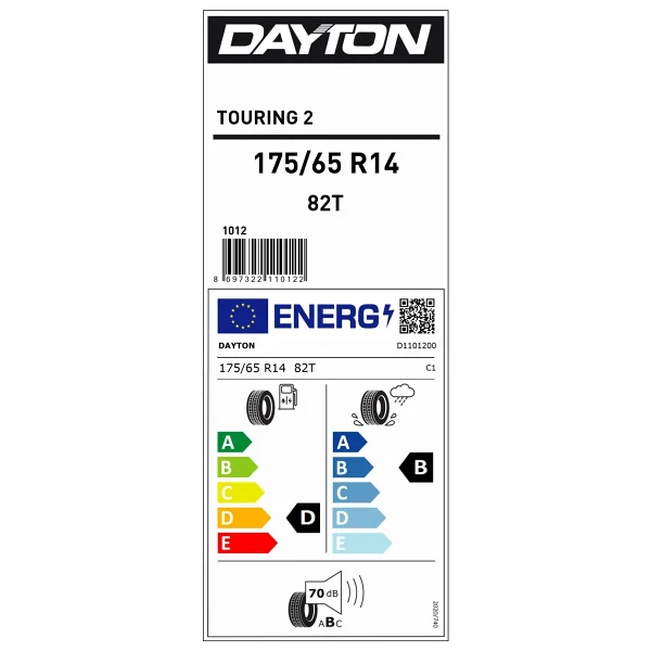 Dayton Touring 2 175/65 R14 82t Yaz Lastiği - 2026 - Görsel 6
