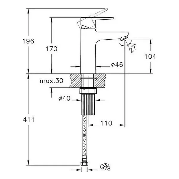 Artema Flow Soft A43009 Yüksek Krom Lavabo Bataryası - Görsel 2