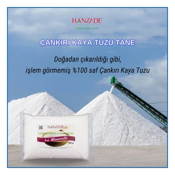Hanzade Bitkisel 84 Mineralli Çankırı Kaya Tuzu 10 Kg - Görsel 2